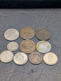 (10) Misc. Foreign Coin 1871-1957