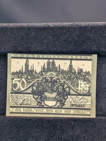 1921 German 50P Currency, Crisp-UNC, 104 Years Old!
