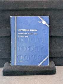 Whitman Jefferson Nickel Folder, Complete 1938-1961 includes all 11 Silver Wartime Nickels and the