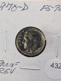 1970-D Reverse of 68 Roosevelt Dime, FS-901