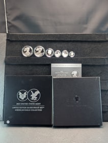 2021 W & S United States Mint Limited Edition Silver Proof Set American Eagle Collection ALL SIX