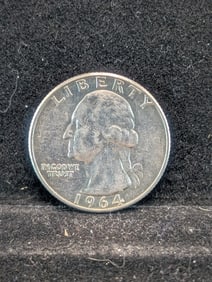 1964 D, 90% Silver, (Uncirculated) Washington Quarter, 61 years Old!