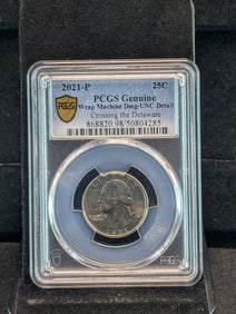 2021 Washington Quarter, Wrap Machine Damage UNC Details