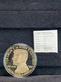 Clad Kennedy Civil Rights Commemorative 24 K Layered Gold
