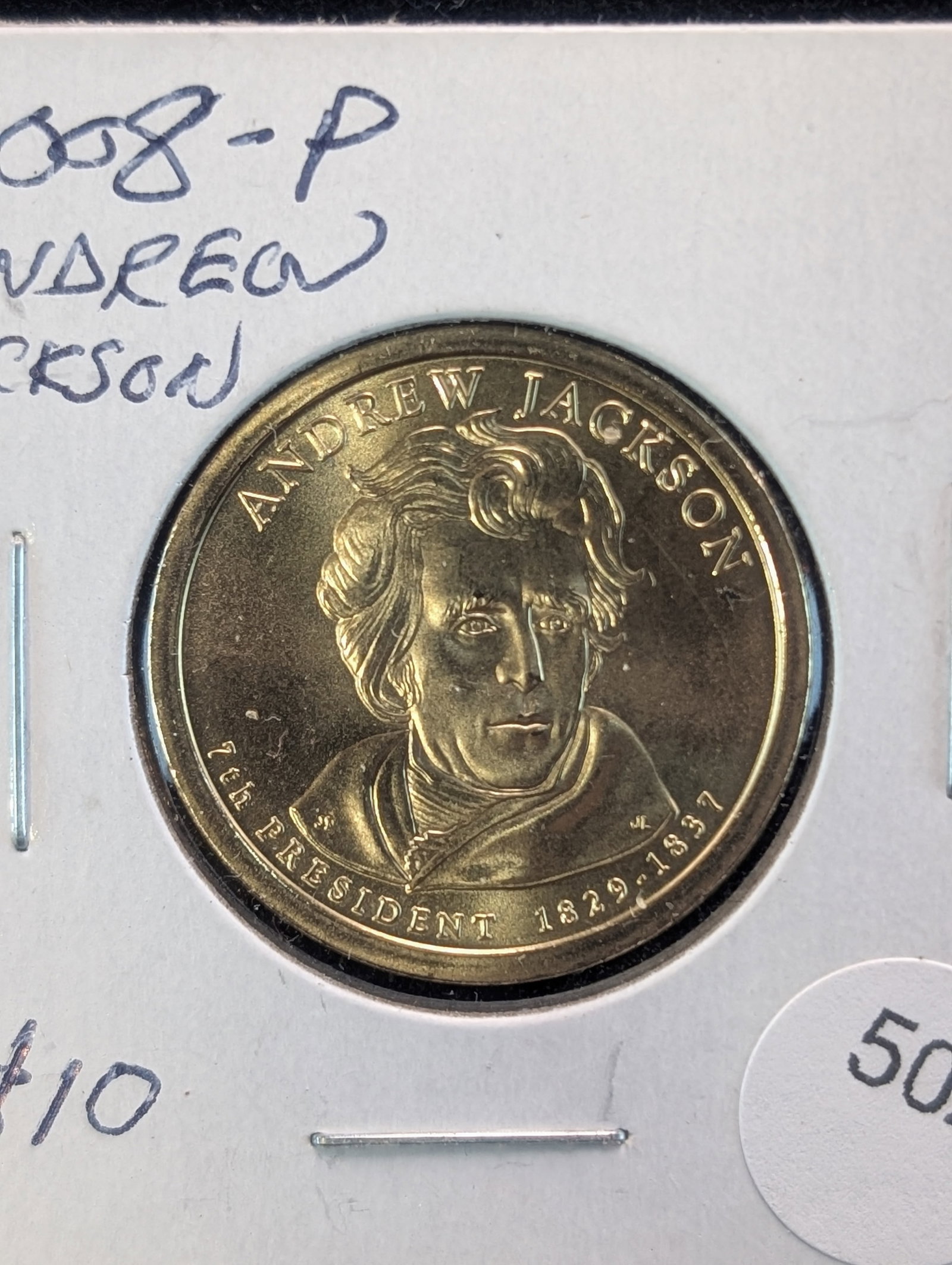 2008-P Andrew Jackson Presidential Dollar: 2008-P Andrew Jackson Presidential Dollar