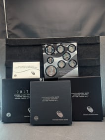 2017-S United States Mint Limited Edition Silver Proof Set OGP - Seven 90% Silver Coins and One .999