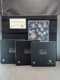 2013-S United Stated Mint Limited Edition Silver Proof Set OGP - Seven 90% Silver Coins and One .999