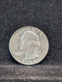 1964, 90% Silver, (Uncirculated) Washington Quarter, 61 years Old!