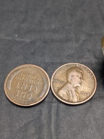 Roll of "Teen" Wheat Pennies Misc Dates and Mint Marks 50 coins