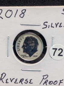 2018 S Silver Reverse Proof Roosevelt Dime