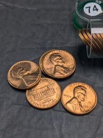 Roll of 1959 P Lincoln Pennies RED