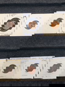 (6) Error/ Issue Coins; Issues Noted on 2x2