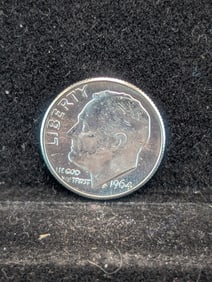 1964 D, 90% Silver, (BU-MS 65+) Roosevelt Dime, 61 years Old!