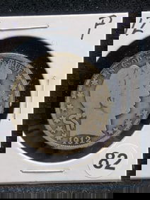 1912 P Barber Half Dollar