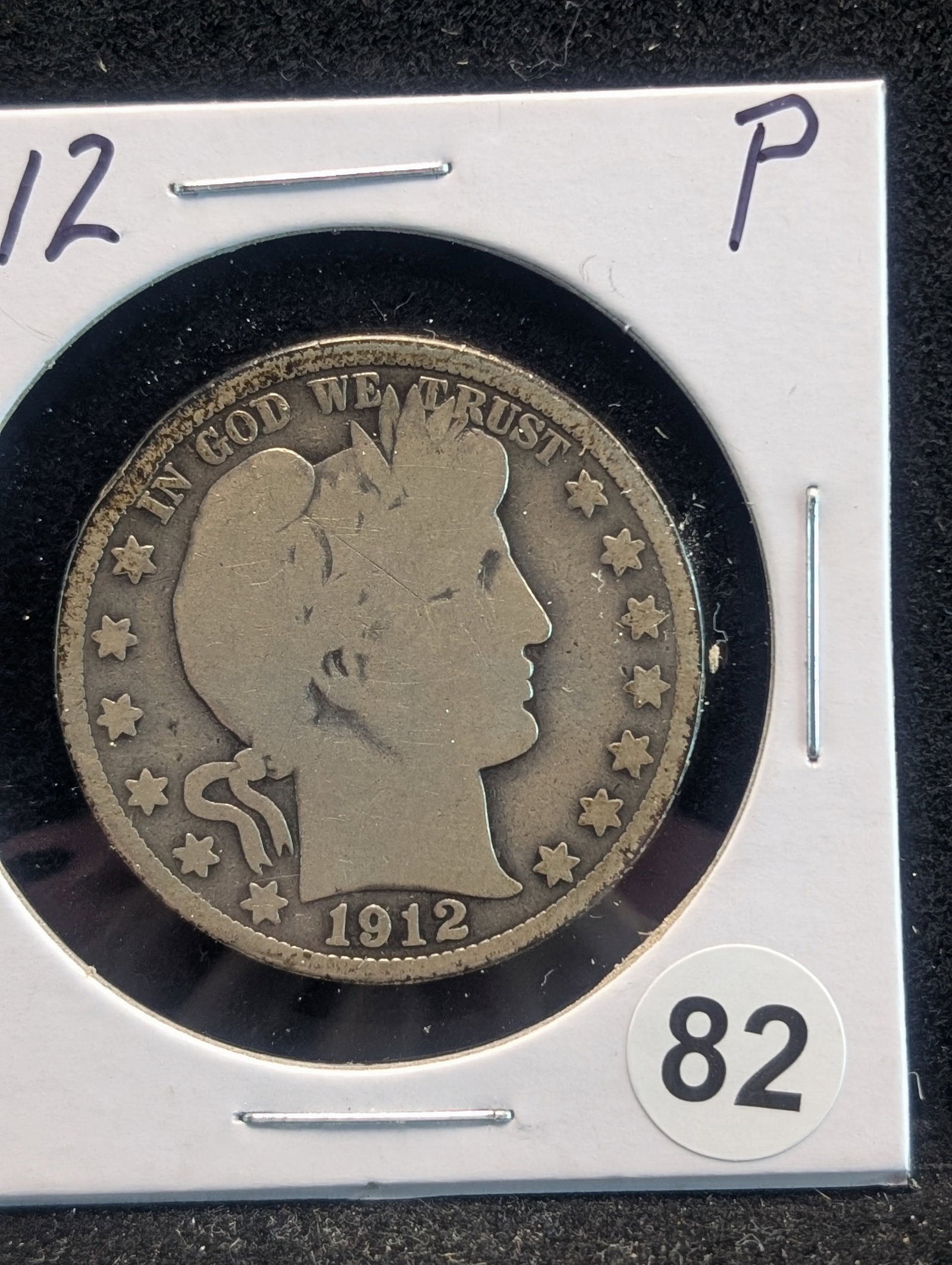 1912 P Barber Half Dollar: 1912 P Barber Half Dollar