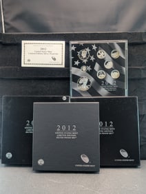 2012-S US Mint Limited Edition Silver Proof Set OGP - Seven 90% Silver Coins and One .999 Fine