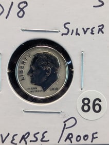 2018 S Silver Reverse Proof Roosevelt Dime