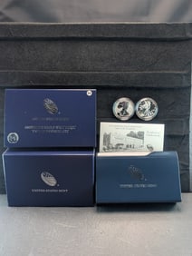 2013 American Eagle West Point 2 Coins Silver Set "Pretty Set" OGP