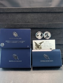2012 American Eagle San Francisco 2 Coin Silver Set OGP