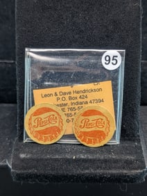 Vintage Pepsi Cola Wooden Nickels