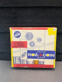 Amazing Roll A Coin Bank Vintage 1960's