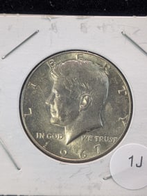 1967 Kennedy Half Dollar 40% Silver