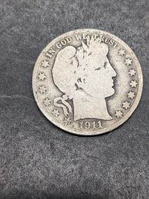 1911-S Barber Half Dollar