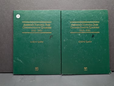 (2) Books American National Parks Quarters 103 Quarters P& D