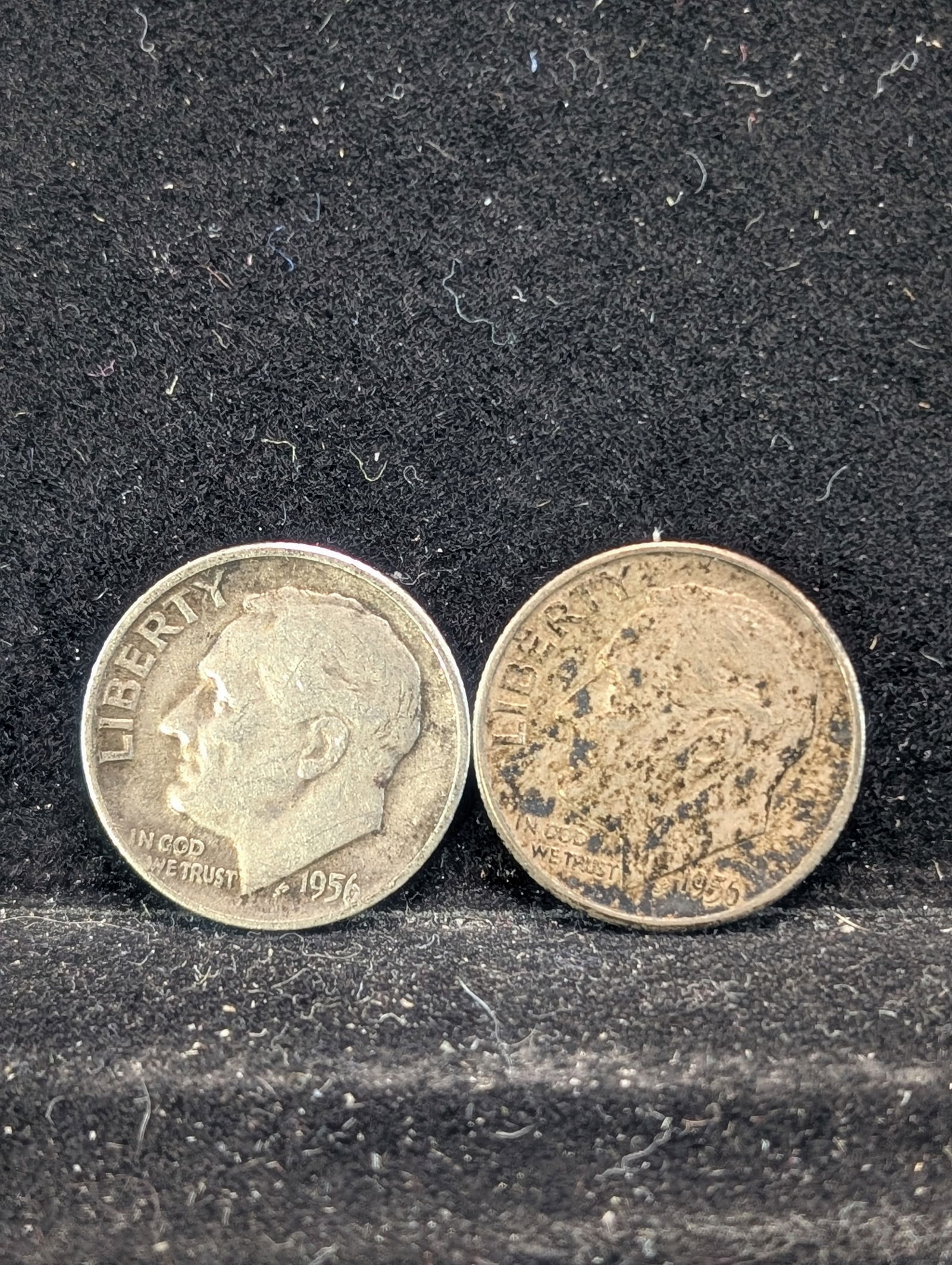 1956 P&D Silver Roosevelt Dimes (1 of 2)