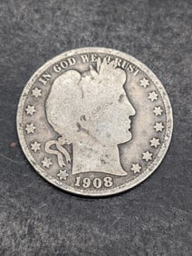 1908-O Barber Half Dollar