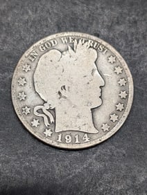 1914-S Barber Half Dollar