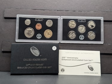 2017-S 225th Anniversary Enhanced Uncirculated Coin Set