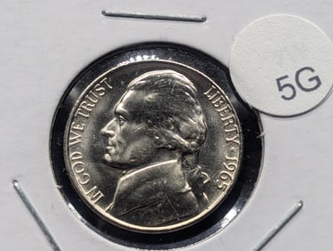 1965 SMS Jefferson Nickel. MS+. Gorgeous Coin