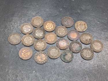 Group of 21 Canadian Large Cents. Some very nice coins.