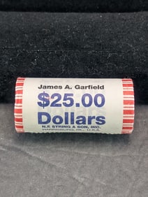 $25 Unopened Roll Of 2011 James Garfield Presidential Dollars