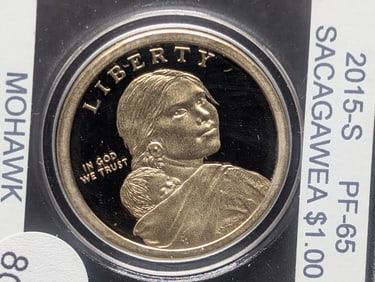 2015-S Proof Sacagawea Golden Dollar. "Mohawk"