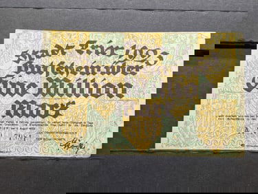 Germany, 1923, Gutschein Uber 1 Million Note