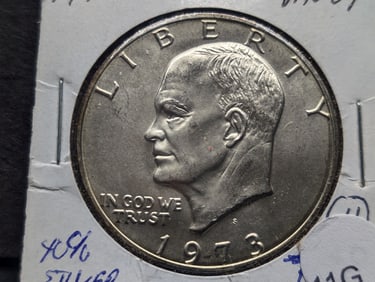 1973-S Silver Ike Dollar. GEMBU