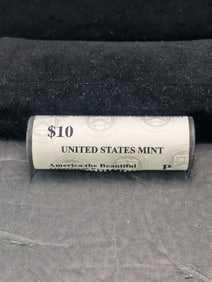 Unopened $10 Roll Of 2017-P ATB Effigy Mounds National Monument Quarters