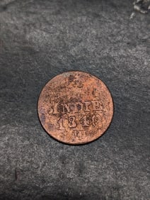 RARE 1840 Netherlands East Indies Coin