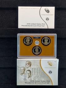 2016-S U.S. Mint Presidential One Dollar Coin Proof Set