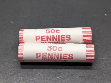(2) Rolls 2009-P & D BU Lincoln Bicentennial Cents