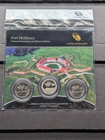 2013 P,D&S 3 Coin Set of America the Beautiful National Parks Quarters still Mint Sealed. Fort