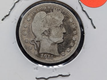 1911-D Barber Quarter