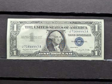 1957-A Crisp Unc. One Dollar Silver Certificate