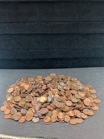 Five Pounds Of Unresearched Lincoln Memorial & Shield Cents, Copper Coins & Zinc coins