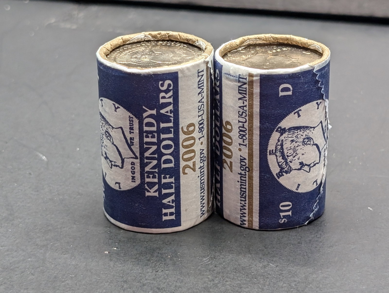 (2) Rolls 2006-P & D Half Dollars, BU Minted & Wrapped: (2) Rolls 2006-P & D Half Dollars, BU Minted & Wrapped