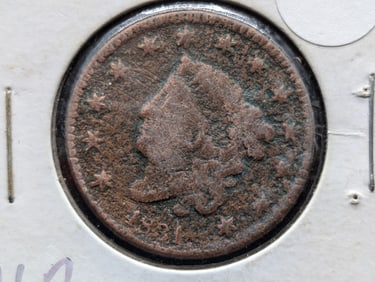 1831 U.S. Coronet Head Large Cent, (Modified Cent)