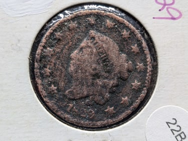 1829 U.S. Coronet Head Large Cent