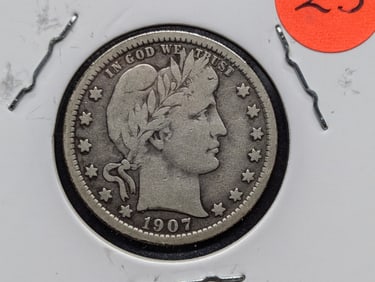 1907 Barber Quarter